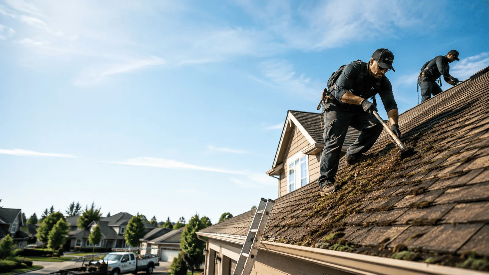 Roof Moss Removal in Amherst Junction, WI near me